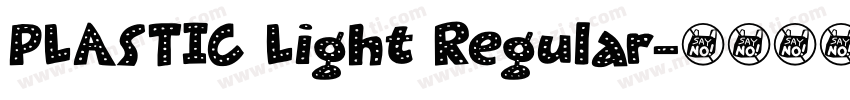 PLASTIC Light Regular字体转换